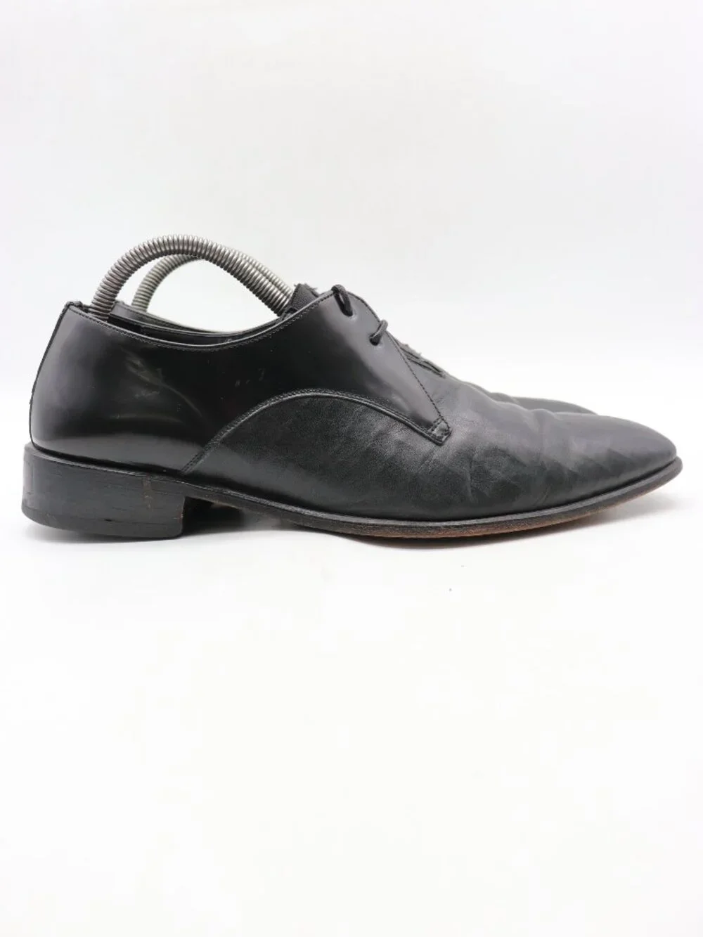Mezlan Black Leather Men's Size 8.5 M Derby Oxford Dress Shoes Lace Up